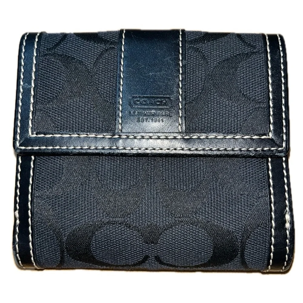 Coach Black Signature Wallet
